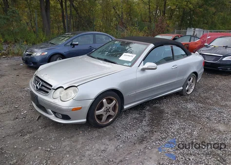 2004 Mercedes-Benz Clk 500 из США, поврежденный, VIN WDBTK75G34T013513